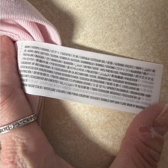 Hollister Off-Shoulder Tie Sleeve Tank Top- Petal Pink - Picture 8 of 8